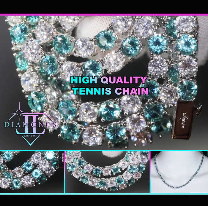Lab Diamonds London Necklaces Tennis Chain Green Diamond Tennis Chain Tennis Necklace Mens Tennis Chain Womens Tennis Chain Mint Green Tennis Chain Iced Chain Lab Diamonds London Necklaces Tennis Chain Green Diamond Tennis Chain Tennis Necklace Mens Tennis Chain Womens Tennis Chain Mint Green Tennis Chain Iced Chain