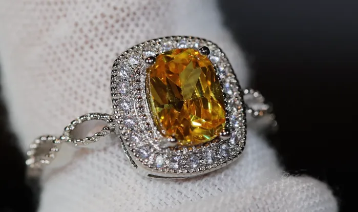 Lab Diamonds London Rings Yellow Diamond Ring Yellow Diamond Engagement Rings Canary Yellow Diamond Ring Infinity Ring Womens Engagement Ring Halo Ring