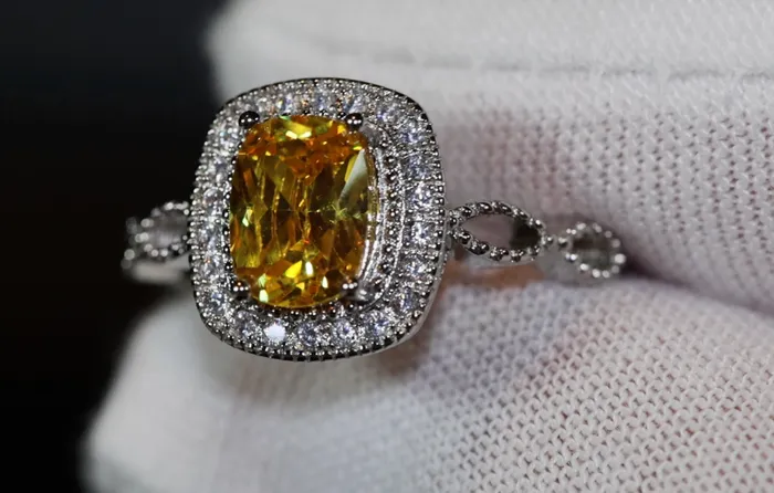 Lab Diamonds London Rings Yellow Diamond Ring Yellow Diamond Engagement Rings Canary Yellow Diamond Ring Infinity Ring Womens Engagement Ring Halo Ring