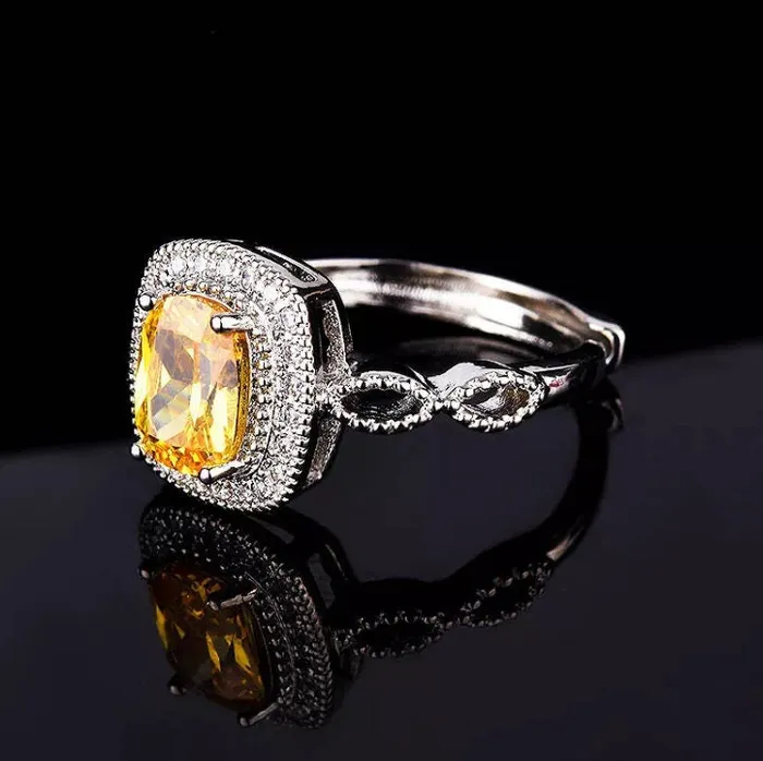 Lab Diamonds London Rings Yellow Diamond Ring Yellow Diamond Engagement Rings Canary Yellow Diamond Ring Infinity Ring Womens Engagement Ring Halo Ring