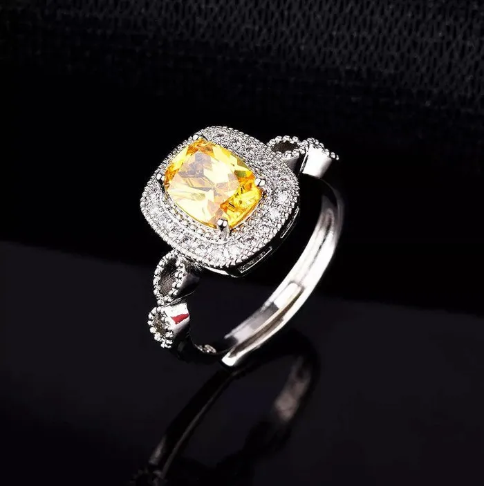 Lab Diamonds London Rings Yellow Diamond Ring Yellow Diamond Engagement Rings Canary Yellow Diamond Ring Infinity Ring Womens Engagement Ring Halo Ring
