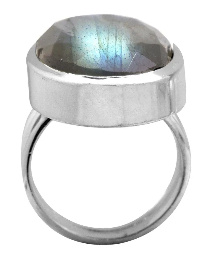 Labradorite 925 Sterling Silver Rings Silver Jewelry YoTreasure Rings