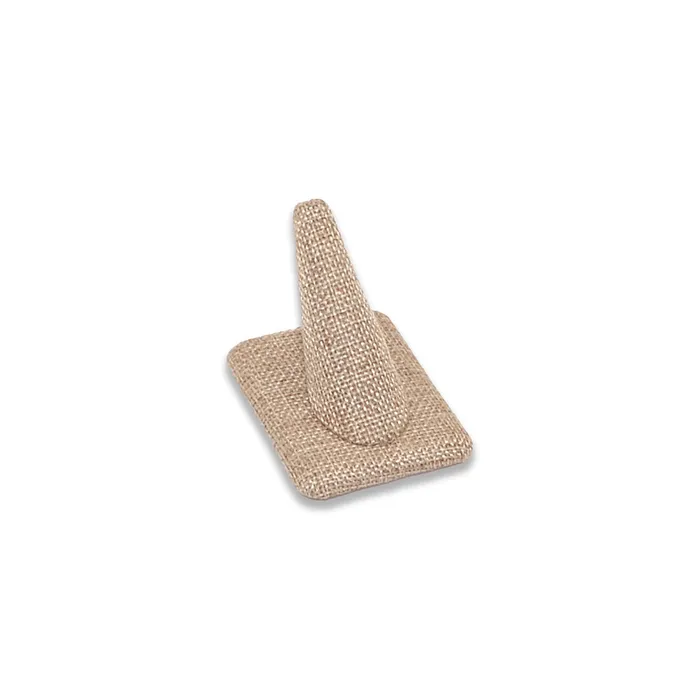 Linen Burlap Single Ring Finger Display JPIDisplay Rings