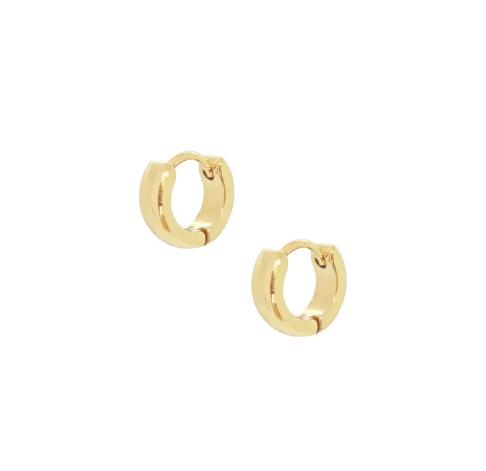 Mai Dsire Earrings COLETTE MINI GOLD HUGGIE HOOP EARRINGS