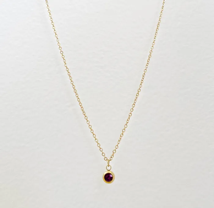 Mai Dsire Necklaces FEBUARY BIRTHSTONE PENDANT NECKLACE SAMPLE