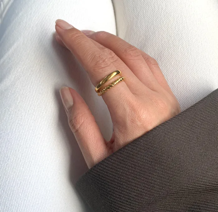 Mai Dsire Rings BIRDY GOLD DUO RING BAND RING SAMPLE
