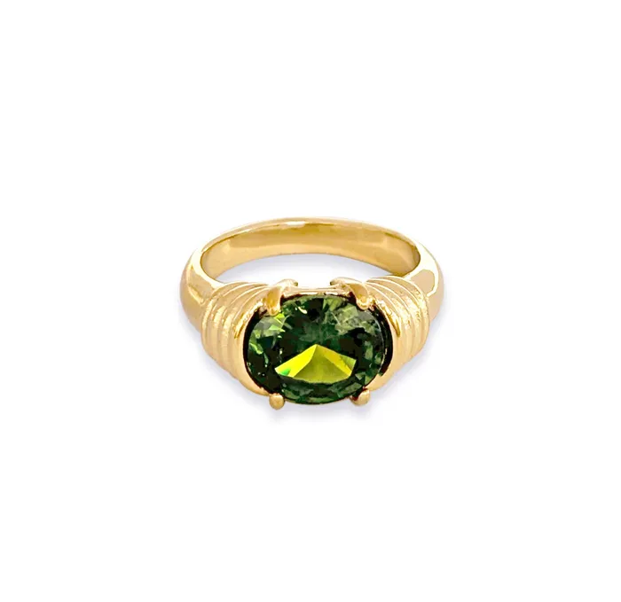 Mai Dsire Rings CHARLOTTE GREEN GEMSTONE HEIRLOOM RING