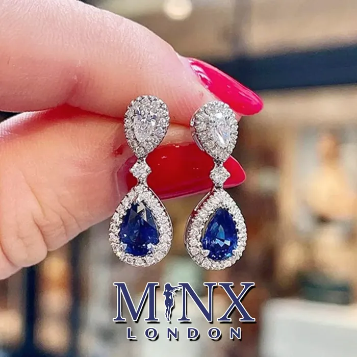 Minx London Earrings Pear Shape Earrings Teardrop Earrings Diamond Earrings Diamond Earrings Teardrop Earrings Womens Diamond Earrings Blue Earrings Minx London Earrings Pear Shape Earrings Teardrop Earrings Diamond Earrings Diamond Earrings Teardrop Earrings Womens Diamond Earrings Blue Earrings