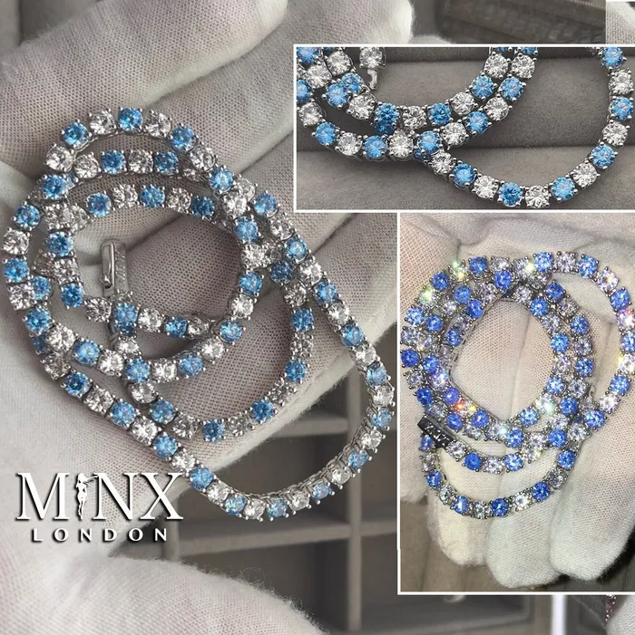 Minx London Necklaces Tennis Chain Blue Diamond Tennis Chain Tennis Necklace Mens Tennis Chain Womens Tennis Chain Diamond Tennis Chain Iced Out Chain Minx London Necklaces Tennis Chain Blue Diamond Tennis Chain Tennis Necklace Mens Tennis Chain Womens Tennis Chain Diamond Tennis Chain Iced Out Chain