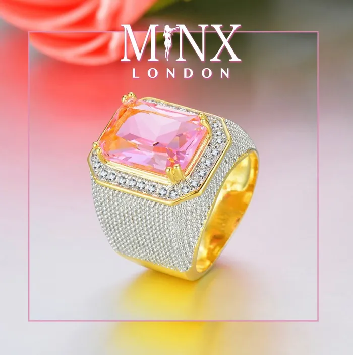 Minx London Rings Big Pink Diamond Ring Gold Pink Diamond Ring Womens Pink Diamond Ring Big Gold and Pink Ring Fashion Ring Mens Pink Diamond Ring Minx London Rings Big Pink Diamond Ring Gold Pink Diamond Ring Womens Pink Diamond Ring Big Gold and Pink Ring Fashion Ring Mens Pink Diamond Ring