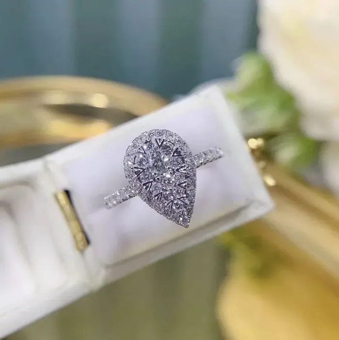 Minx London Teardrop Ring Pear Shape Ring Teardrop Engagement Ring Tear Drop Ring Engagement Ring Diamond Rings Wedding Rings Women Rings
