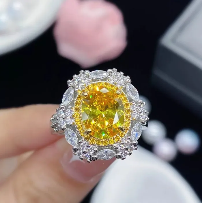 Minx London Yellow Diamond Ring Yellow Diamond Engagement Rings Yellow Diamond Wedding Ring Canary Yellow Diamond Ring Womens Engagement Ring Rings