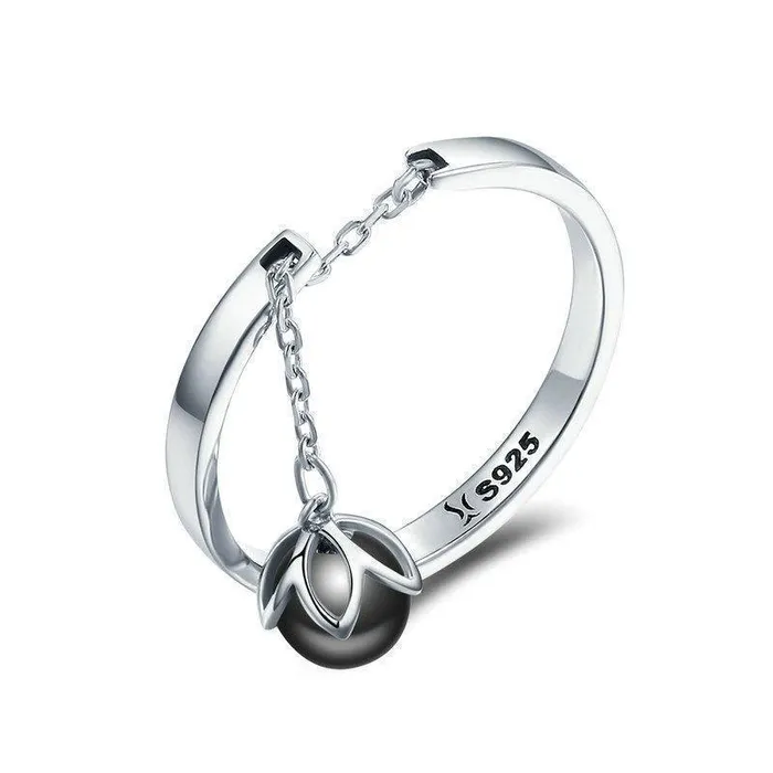 My Zen Temple Rings Dew Pearl Silver Ring
