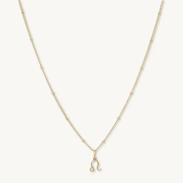 Necklaces Camile Stone Leo Pendant Zodiac Star Sign Necklace