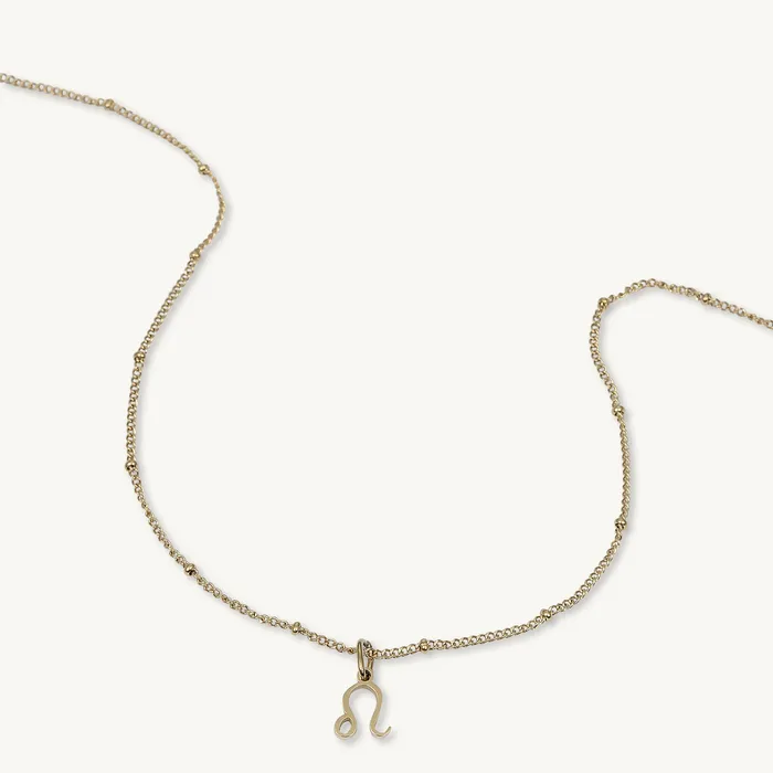 Necklaces Camile Stone Leo Pendant Zodiac Star Sign Necklace