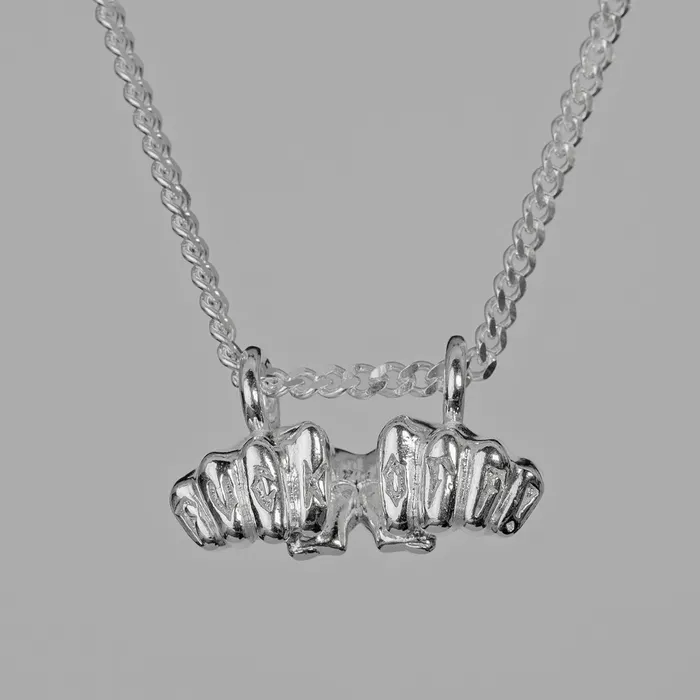Necklaces FEARS 925 Fuck Off Pendant Sterling Silver
