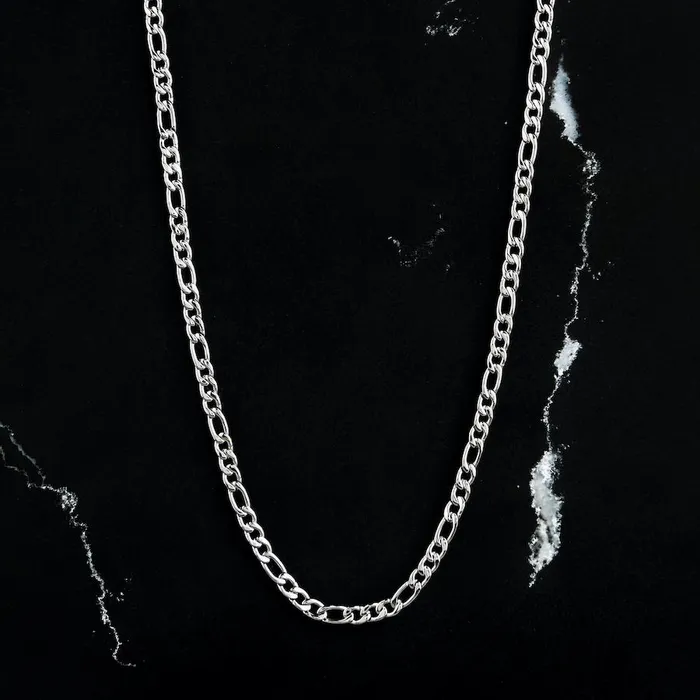 Necklaces Grace SILVER FIGARO CHAIN