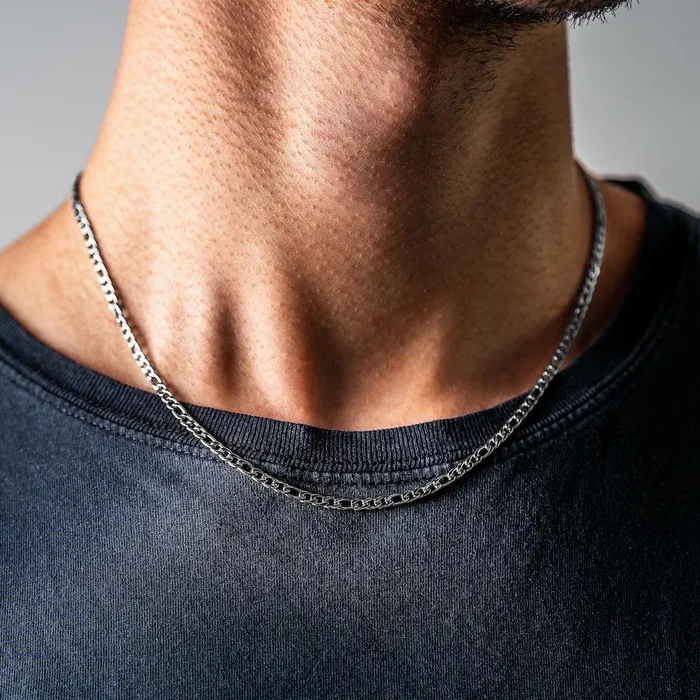Necklaces Grace SILVER FIGARO CHAIN