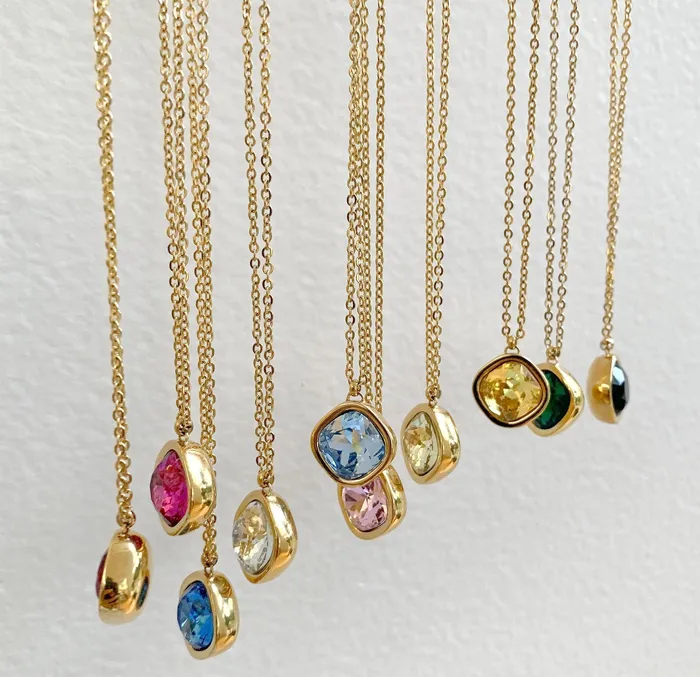 Necklaces Mai Dsire DESIREE PERIDOT BIRTHSTONE PENDANT AUGUST