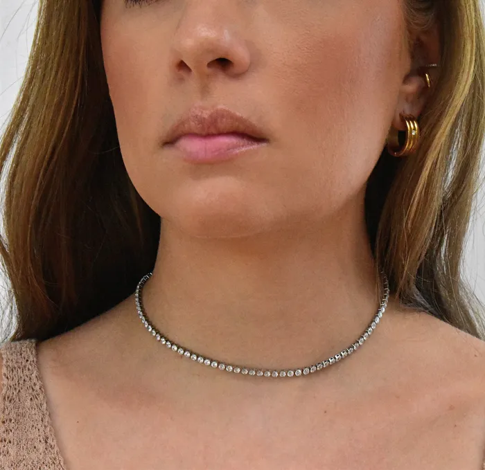 Necklaces Mai Dsire PARIS TENNIS CHOKER NECKLACE SAMPLE