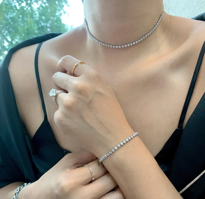 Necklaces Mai Dsire PARIS TENNIS CHOKER NECKLACE SAMPLE