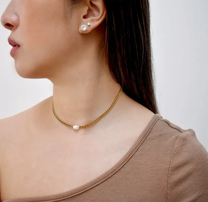 Necklaces MAI DSIRE PIERRE PEARL CHOKER NECKLACE
