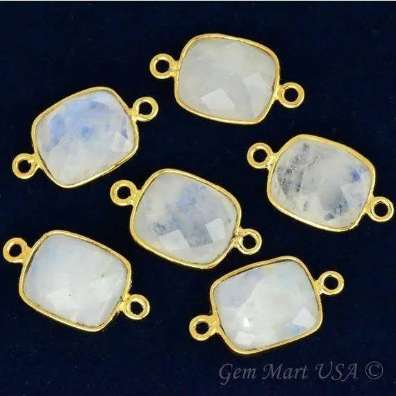 Octagon 10x12mm Double Bail Gold Bezel Gemstone Connector GemMartUSA PreStyled Sets Octagon 10x12mm Double Bail Gold Bezel Gemstone Connector GemMartUSA PreStyled Sets