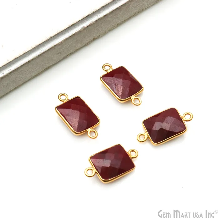 Octagon 10x12mm Double Bail Gold Bezel Gemstone Connector GemMartUSA PreStyled Sets Octagon 10x12mm Double Bail Gold Bezel Gemstone Connector GemMartUSA PreStyled Sets