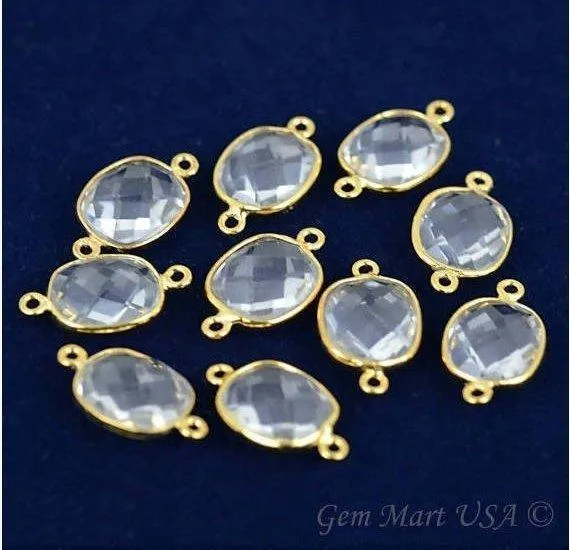 Octagon 10x12mm Double Bail Gold Bezel Gemstone Connector GemMartUSA PreStyled Sets Octagon 10x12mm Double Bail Gold Bezel Gemstone Connector GemMartUSA PreStyled Sets
