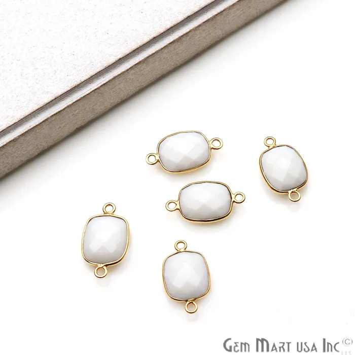 Octagon 10x12mm Double Bail Gold Bezel Gemstone Connector GemMartUSA PreStyled Sets Octagon 10x12mm Double Bail Gold Bezel Gemstone Connector GemMartUSA PreStyled Sets