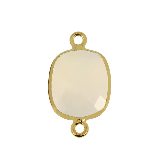 Octagon 10x12mm Double Bail Gold Bezel Gemstone Connector GemMartUSA PreStyled Sets Octagon 10x12mm Double Bail Gold Bezel Gemstone Connector GemMartUSA PreStyled Sets