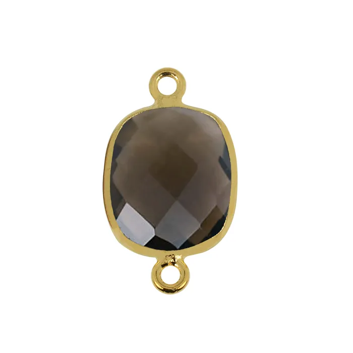 Octagon 10x12mm Double Bail Gold Bezel Gemstone Connector GemMartUSA PreStyled Sets Octagon 10x12mm Double Bail Gold Bezel Gemstone Connector GemMartUSA PreStyled Sets