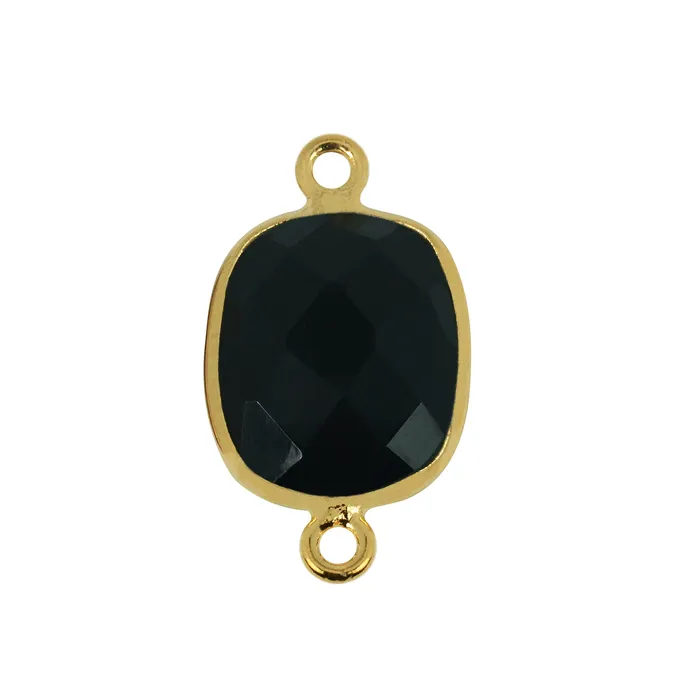 Octagon 10x12mm Double Bail Gold Bezel Gemstone Connector GemMartUSA PreStyled Sets Octagon 10x12mm Double Bail Gold Bezel Gemstone Connector GemMartUSA PreStyled Sets