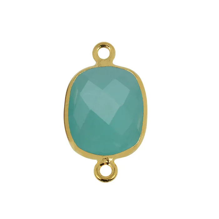 Octagon 10x12mm Double Bail Gold Bezel Gemstone Connector GemMartUSA PreStyled Sets Octagon 10x12mm Double Bail Gold Bezel Gemstone Connector GemMartUSA PreStyled Sets