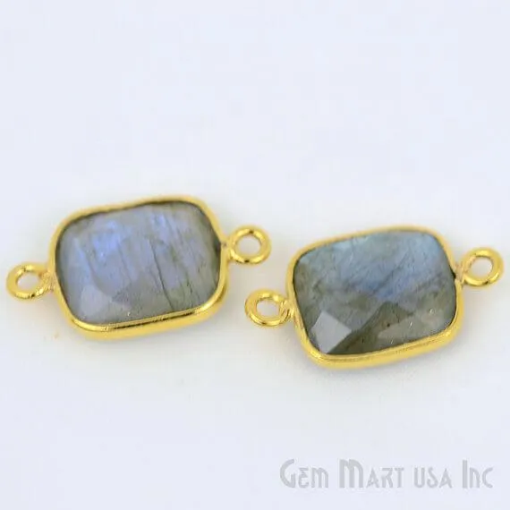 Octagon 10x12mm Double Bail Gold Bezel Gemstone Connector GemMartUSA PreStyled Sets Octagon 10x12mm Double Bail Gold Bezel Gemstone Connector GemMartUSA PreStyled Sets