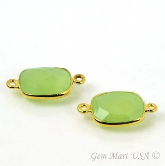 Octagon 10x12mm Double Bail Gold Bezel Gemstone Connector GemMartUSA PreStyled Sets Octagon 10x12mm Double Bail Gold Bezel Gemstone Connector GemMartUSA PreStyled Sets
