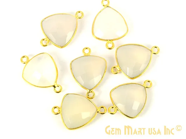 PreStyled Sets GemMartUSA Trillion 14mm Double Bail Gemstone Gold Bezel Connector