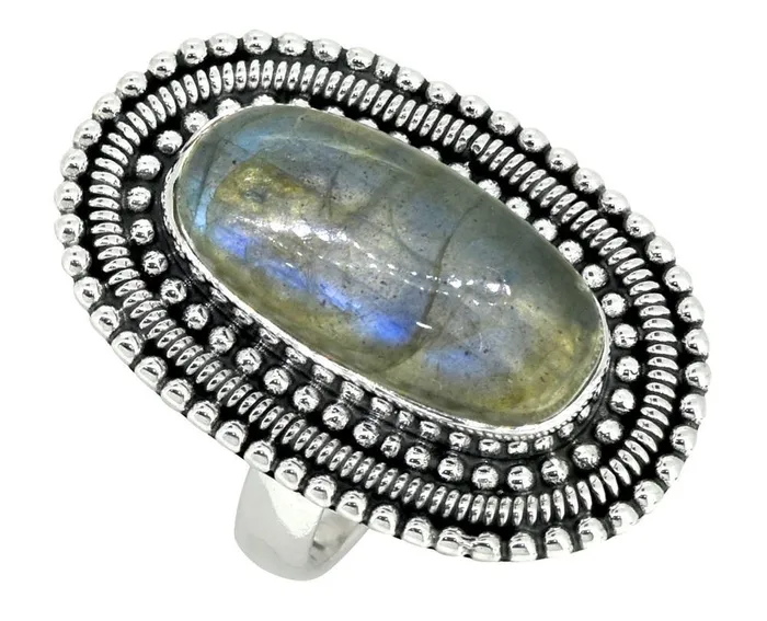 Rings Blue Fire Labradorite Solid 925 Sterling Silver Ring Jewelry YoTreasure Rings Blue Fire Labradorite Solid 925 Sterling Silver Ring Jewelry YoTreasure