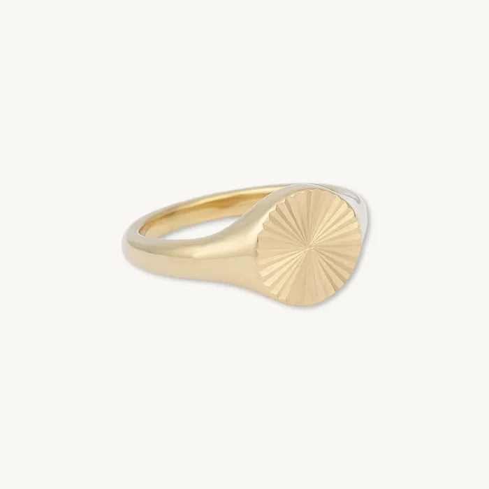 Rings Camile Stone Boho Disc Signet Ring Rings Camile Stone Boho Disc Signet Ring