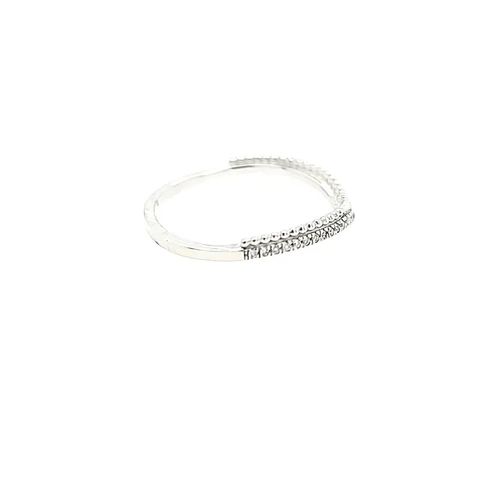 Rings Ella Stein Ella Stein SS Diamond Chevron Ring SI1968