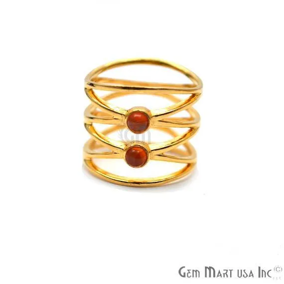 Rings GemMartUSA Double Gemstone Stackable Wedding Band Ring 12061