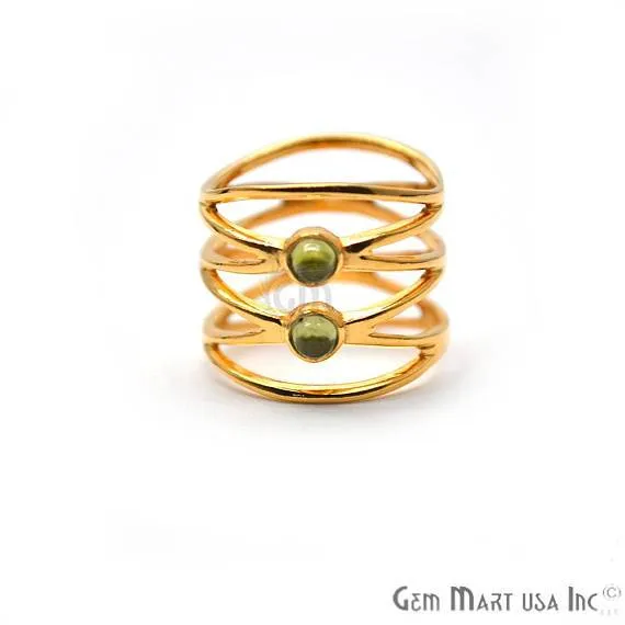 Rings GemMartUSA Double Gemstone Stackable Wedding Band Ring 12061