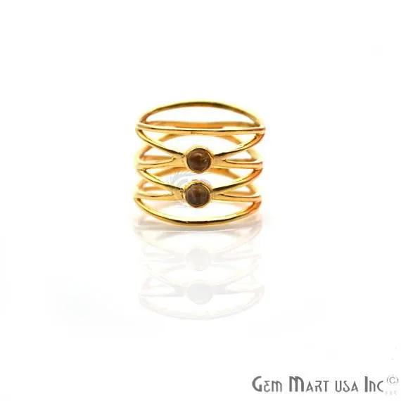 Rings GemMartUSA Double Gemstone Stackable Wedding Band Ring 12061