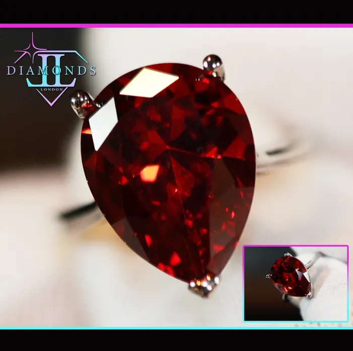 Rings Lab Diamonds London Teardrop Engagement Ring Teardrop Ring Red Diamond Ring Womens Red Diamond Rings Ruby Engagement Ring Wedding Ring Halo Ring Rings Lab Diamonds London Teardrop Engagement Ring Teardrop Ring Red Diamond Ring Womens Red Diamond Rings Ruby Engagement Ring Wedding Ring Halo Ring