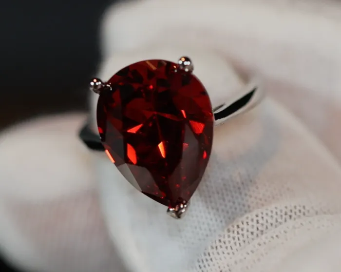Rings Lab Diamonds London Teardrop Engagement Ring Teardrop Ring Red Diamond Ring Womens Red Diamond Rings Ruby Engagement Ring Wedding Ring Halo Ring