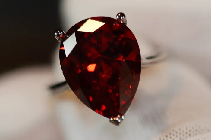 Rings Lab Diamonds London Teardrop Engagement Ring Teardrop Ring Red Diamond Ring Womens Red Diamond Rings Ruby Engagement Ring Wedding Ring Halo Ring