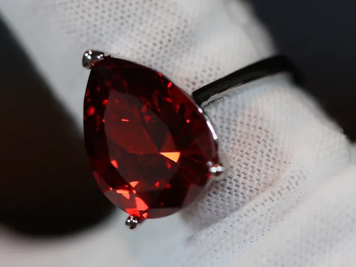 Rings Lab Diamonds London Teardrop Engagement Ring Teardrop Ring Red Diamond Ring Womens Red Diamond Rings Ruby Engagement Ring Wedding Ring Halo Ring
