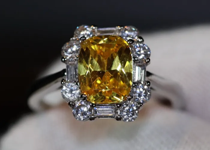 Rings Lab Diamonds London Yellow Diamond Womens Engagement Ring