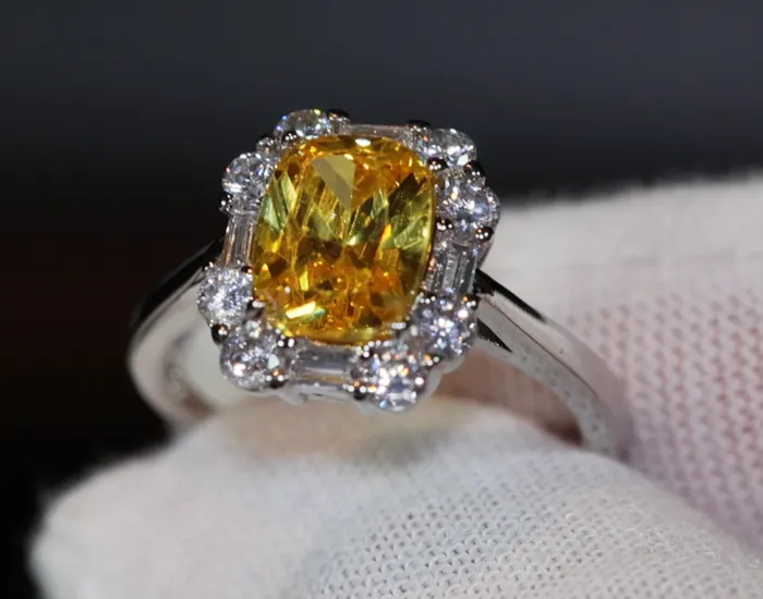 Rings Lab Diamonds London Yellow Diamond Womens Engagement Ring
