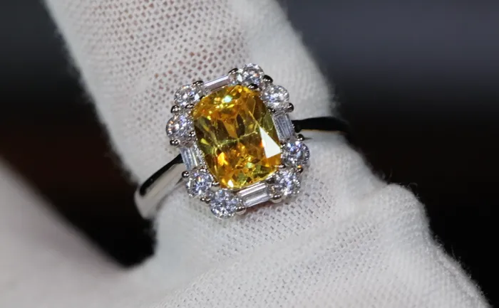 Rings Lab Diamonds London Yellow Diamond Womens Engagement Ring